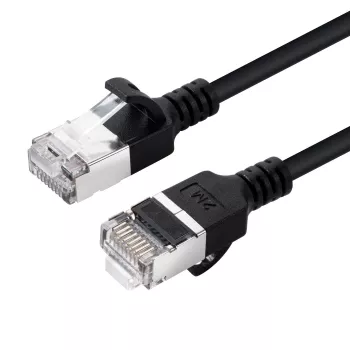 Microconnect V-FTP6A075S-SLIM tinklo kabelis, juodas, 7,5 m, Cat6a, U/FTP (STP)