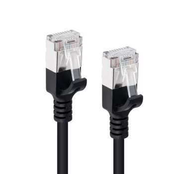 Microconnect V-FTP6A075S-SLIM tinklo kabelis, juodas, 7,5 m, Cat6a, U/FTP (STP)