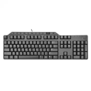 DELL KB-522 klaviatūra Office USB QWERTZ vokiška juoda pilno dydžio laidinė