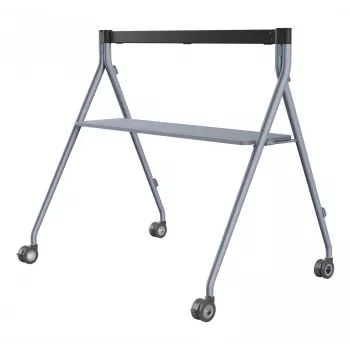 Grindinis stovas Yealink MB-FS-P750T Sidabrinis su Padėklu, skirtas MeetingBoard Pro 75 colių