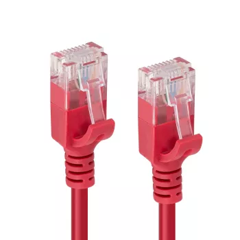 Microconnect V-UTP6A0015R-SLIM tinklo kabelis Raudonas 0.15 m Cat6a U/UTP (UTP)