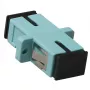 ACT šviesolaidinis SC-SC simplex adapteris OM3, SC/SC, aqua spalvos, cirkonio keramika, 1 vnt.