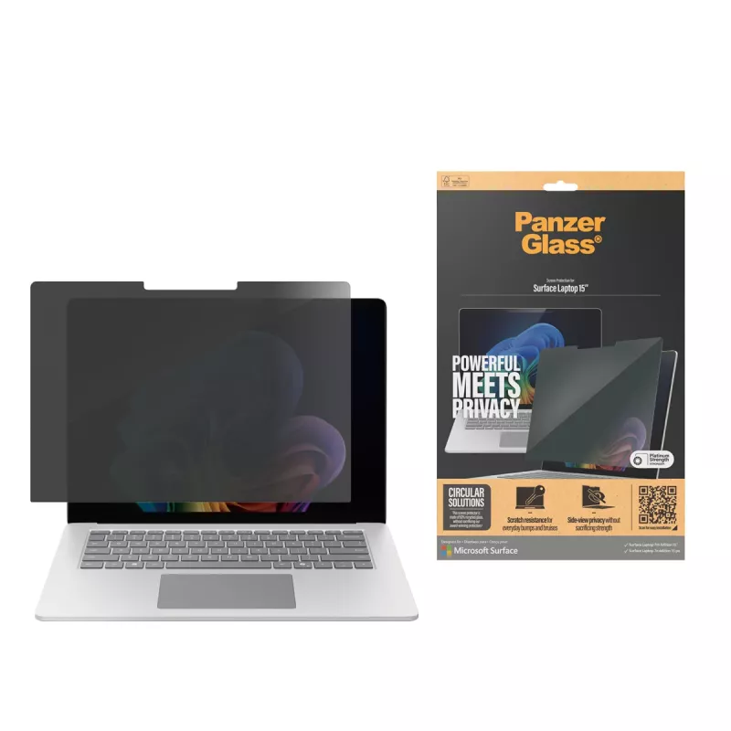 PanzerGlass® Privatumo ekrano apsauga Microsoft Surface Laptop 7th Edition 15'' | Ultra-Wide Fit