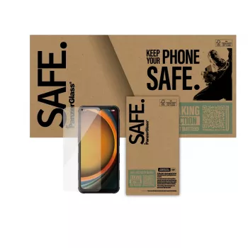 PanzerGlass SAFE. by ® Ekrano apsauga Samsung Galaxy Xcover7 Pro | Xcover7 | Xcover6 Pro | Ultra-Wide Fit | Didmeninė pakuotė