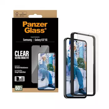 PanzerGlass Screen Protector Ultra-Wide Fit, skaidrus, atsparus įbrėžimams, Samsung Galaxy A37 5G