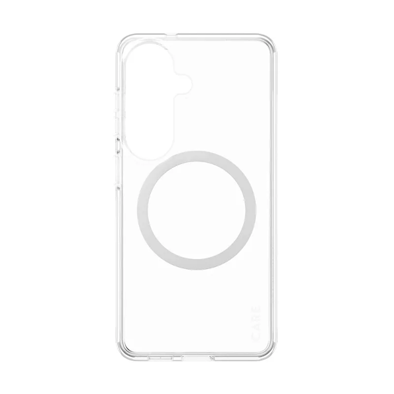 PanzerGlass CARE™ Urban Explorer dėklas Samsung Galaxy S26 — permatomas su Qi belaidžiu įkrovimu