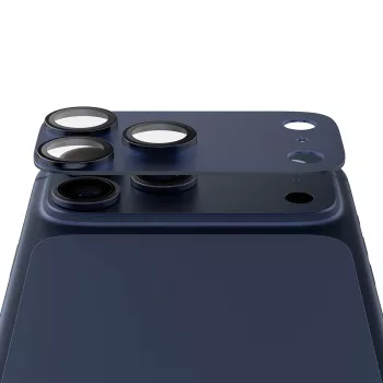 PanzerGlass Fender Deep Blue apsauga kamerai, skirta iPhone 17 Pro, silikoninė, atspari įbrėžimams ir smūgiams