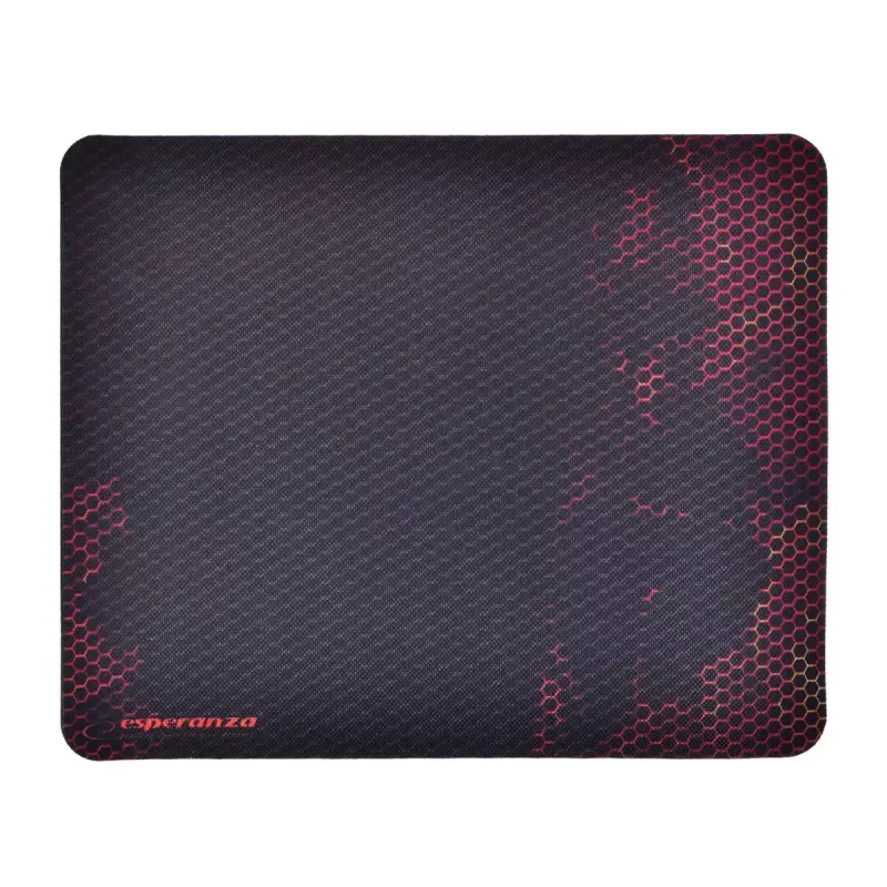 Pelėdos kilimėlis ESPERANZA EGP101R žaidimams, poliesteris, dydis S 250×200×2 mm, neslystantis pagrindas, oranžinis raštas