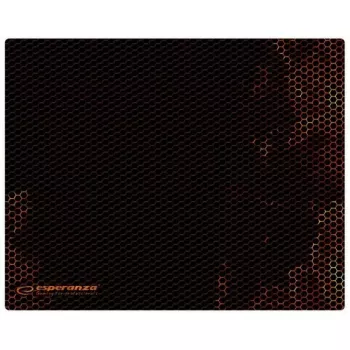 Pelėdos kilimėlis ESPERANZA EGP101R žaidimams, poliesteris, dydis S 250×200×2 mm, neslystantis pagrindas, oranžinis raštas