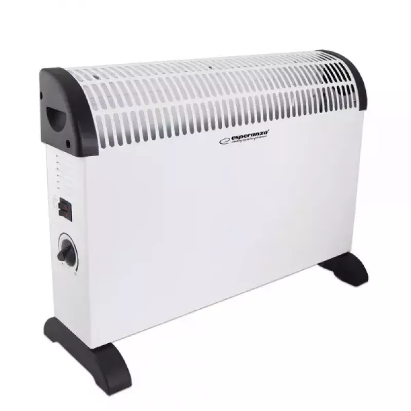 Konvektorinis elektrinis šildytuvas ESPERANZA EHH008 — 2000 W, 3 galios lygiai, reguliuojamas termostatas, baltas