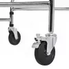 Reabilitacinis aukštas vaikštynė ActionMed B200AM – atraminė stovėsena su sėdyne, 4 ratai, reguliuojamas aukštis 100–125 cm, maks. apkrova 120 kg, rėmo plotis 65 cm