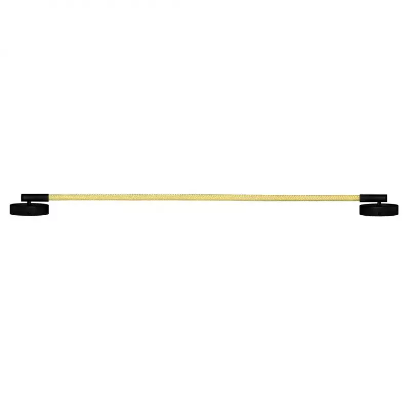LED sieninis šviestuvas ActiveJet AJE-CAMELIA WW, juodas, 16 W, 2300 lm, 2700 K, 1580×120×65 mm