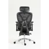 Ergonominė biuro kėdė ActiveJet YK848 – tinklinis atlošas ir sėdynė, juoda, atlošas 50,5×57 cm, sėdynės plotis 48,5 cm