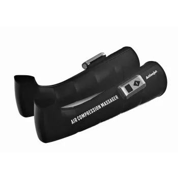 Limfodrenažinis masažuoklis kojoms ActiveJet ACM-PLUS-A1 S – baterija 25 W, įmontuota baterija, 330×840×60 mm, juoda/oranžinė