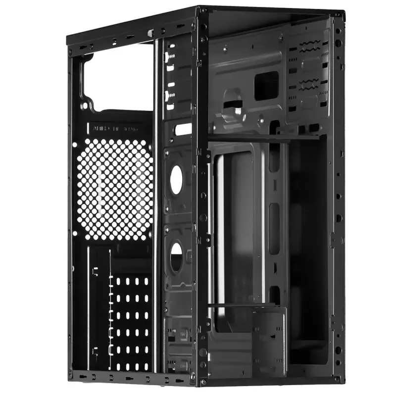 Korpusas Akyga AK939BL Midi Tower – ATX/Micro-ATX, 3×3.5 colio + 3×2.5 colio lizdai, GPU iki 385 mm, USB 2.0