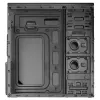 Korpusas Akyga AK939BL Midi Tower – ATX/Micro-ATX, 3×3.5 colio + 3×2.5 colio lizdai, GPU iki 385 mm, USB 2.0