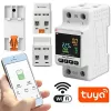 Vienfazis energijos suvartojimo matuoklis QOLTEC 50981 DIN35 230V 50Hz