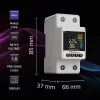 Vienfazis energijos suvartojimo matuoklis QOLTEC 50981 DIN35 230V 50Hz
