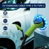 Elektromobilio įkrovimo kabelis Qoltec 52474 Type 2 22 kW 5 m