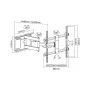 Sieninis TV laikiklis Cabletech LEC-UCH0205 37–70 colių, VESA 600x400, apkrova 60 kg, juodas