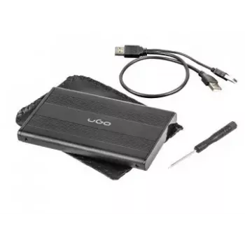 Išorinis HDD/SSD dėklas uGo Marapi S120 Black 2,5 colio