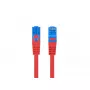 LANBERG RJ-45 Cat6a jungiamasis kabelis PCF6A-10CC-0100-R, 1 m, S/FTP, CCA, LSZH, raudonas