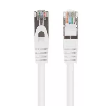 Ethernet pataisos laidas LANBERG PCF6-20CC-0100-W Cat6 U/UTP 1 m, CCA, 250 MHz, baltas
