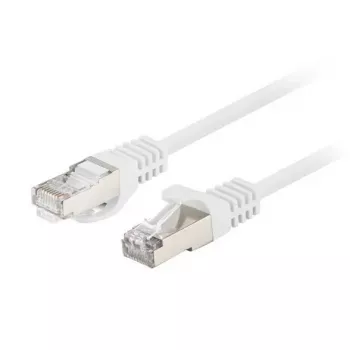 Ethernet pataisos laidas LANBERG PCF6-20CC-0100-W Cat6 U/UTP 1 m, CCA, 250 MHz, baltas