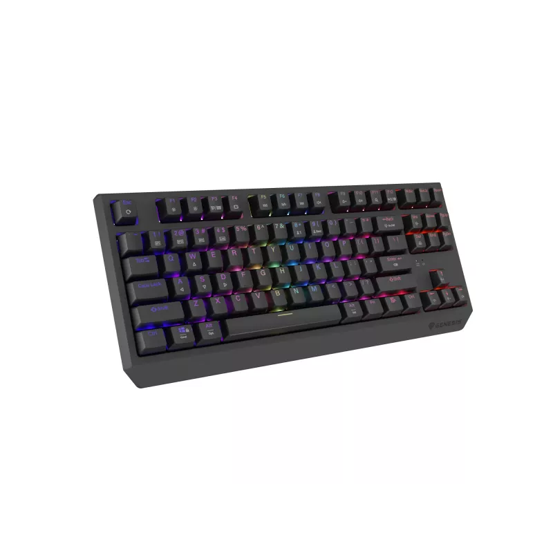 GENESIS Thor 230 TKL klaviatūra žaidimams USB + RF belaidis + Bluetooth QWERTY Juoda