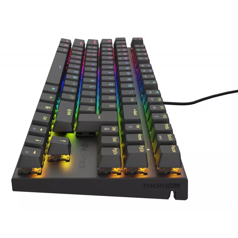 GENESIS Thor 303 TKL klaviatūra Gaming USB QWERTY US English Juoda