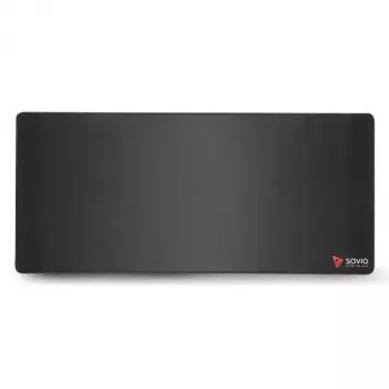 Pelėdos kilimėlis SAVIO Black Edition Turbo Dynamic XL — žaidimų audinys/guma 900×400×3 mm, susiūti kraštai, neslystantis pagrindas