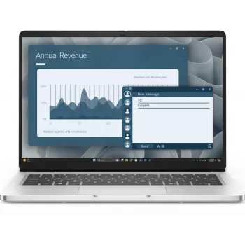 Nešiojamas kompiuteris Dell Pro 14 PC14255 — AMD Ryzen AI 7 PRO 350, 14 colių (1920×1200) Full HD+, 16 GB DDR5, 1 TB SSD, Windows 11 Pro, Platinum