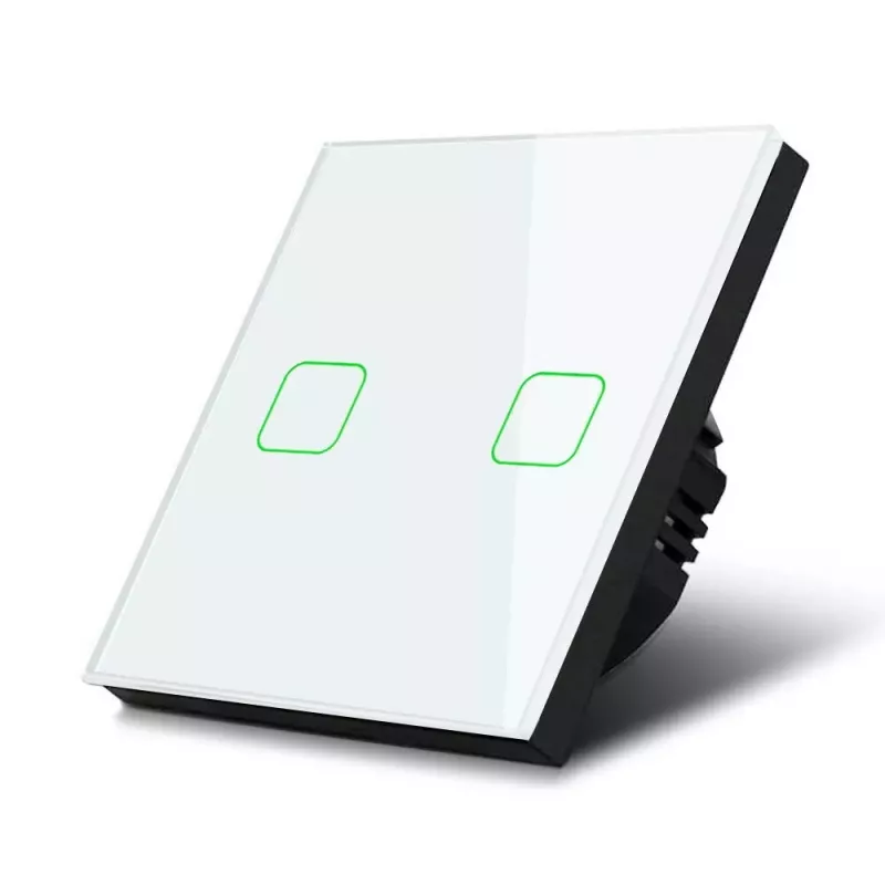 Liečiamas šviesos jungiklis MACLEAN MCE703W, stiklinė panelė, 1 grupė, 220V