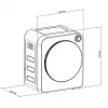 Elektrinė džiovyklė GreenBlue GB410 — 3 kg talpa, 830 W, ventiliuojama, 5 džiovinimo programų, energijos klasė C