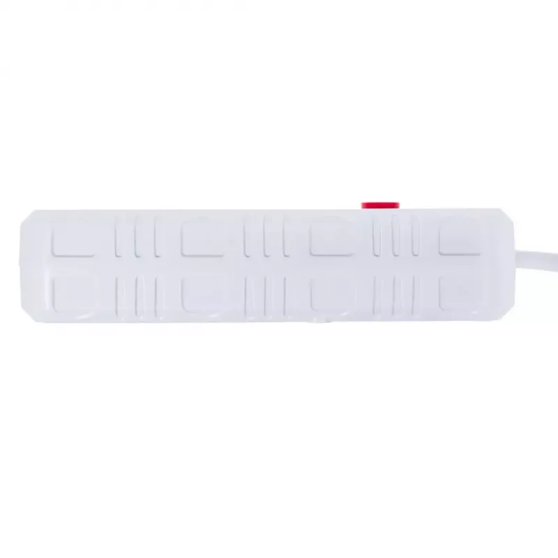 Maitinimo juosta MACLEAN MCE393 W — 4 lizdai + 3×USB, 110–240V, 2,1A USB, 2500W, 3 m, balta