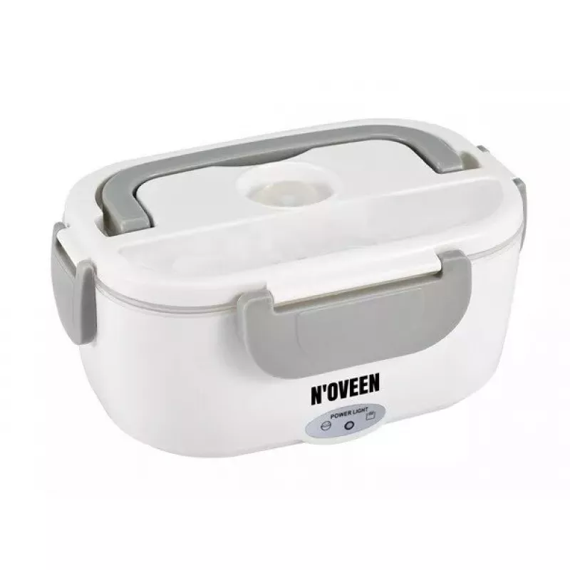 NOVEEN LB310 Electric Lunch Box Pilka – nešiojamas maisto šildytuvas, USB maitinamas, vieno skyriaus
