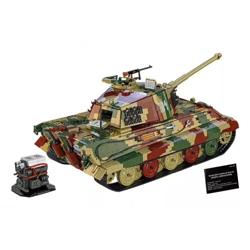 Konstrukcinis tanko modelis Cobi Tiger II Königstiger 1:12