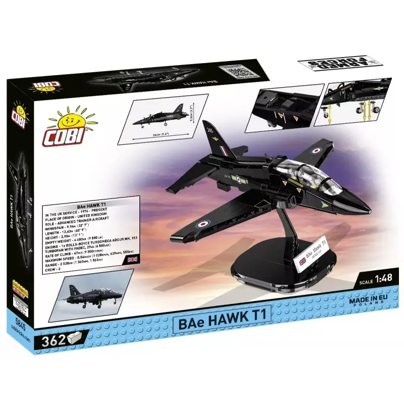 Konstrukcinis rinkinys Cobi BAe Hawk T1 modelis 5845 detalės