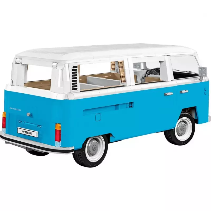 Cobi konstruktorius Volkswagen T2b autobusas, šviesiai mėlynas/baltas, mastelis 1:12