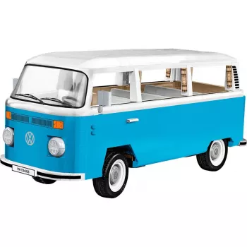 Cobi konstruktorius Volkswagen T2b autobusas, šviesiai mėlynas/baltas, mastelis 1:12