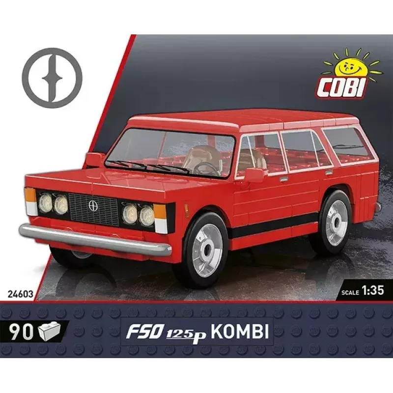 Statybinis blokelių rinkinys Cobi Blocks FSO 125p 90 blokelių COBI-24603 – 90 plastikinių konstrukcinių blokelių