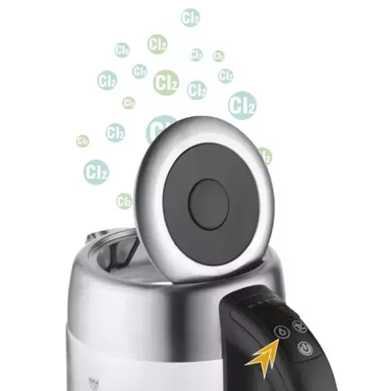 Elektrinis virdulys Adler AD 1247 1.7 l 2200 W stiklinis korpusas nerūdijančio plieno elementai juodas