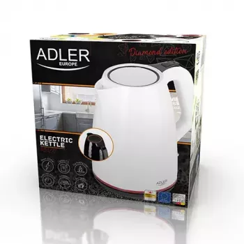 Elektrinis virdulys Adler AD 1277 1.7 L 2200 W Baltas