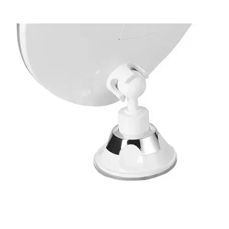Veidrodis su LED apšvietimu laisvai pastatomas apvalus baltas Adler AD 2168