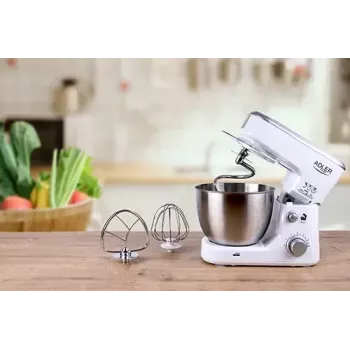 Virtuvinis kombainas ADLER AD 4216, 500 W, 4 L nerūdijančio plieno dubuo, baltas