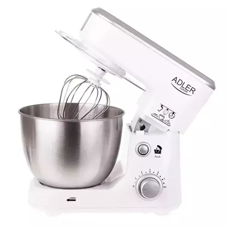 Virtuvinis kombainas ADLER AD 4216, 500 W, 4 L nerūdijančio plieno dubuo, baltas