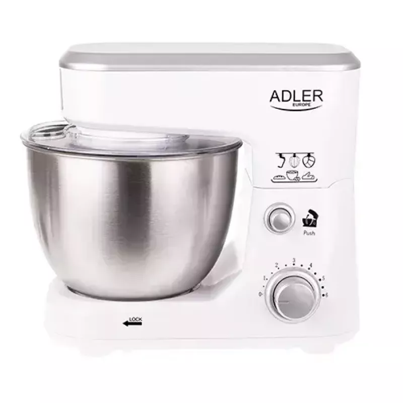 Virtuvinis kombainas ADLER AD 4216, 500 W, 4 L nerūdijančio plieno dubuo, baltas