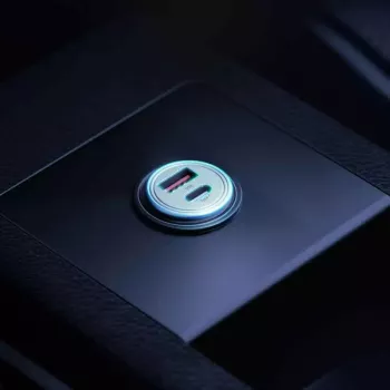 Automobilinis įkroviklis 3MK Hyper Car Charger 30W sidabrinis