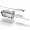 Automobilinis įkroviklis 3MK Hyper Car Charger 30W sidabrinis
