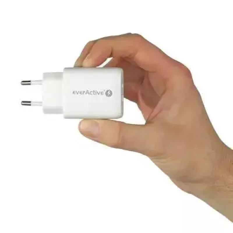 USB-C įkroviklis everActive SC-370Q 25W QC3.0 greitasis įkrovimas